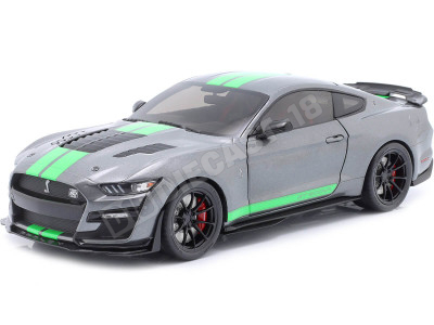 2020 Ford Mustang GT500 Grafito/Verde Neon 1:18 Solido S1805911