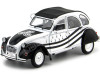 Cochesdemetal.es 1978 Citroen 2CV6 BZH Negro/Blanco 1:18 Solido S1850018