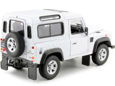 2010 Land Rover Defender 90 TDI Blanco 1:24 Welly 22498 2