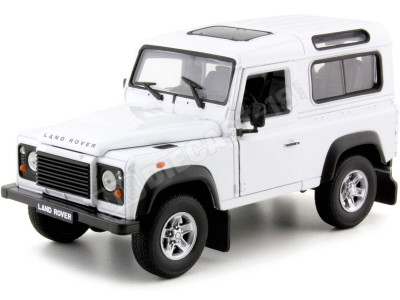 2010 Land Rover Defender 90 TDI Blanco 1:24 Welly 22498