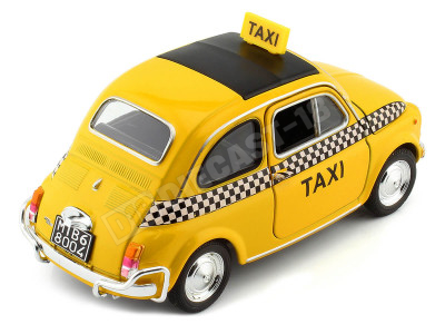 1957 Fiat Nuova 500 Taxi Amarillo 1:24 Welly 22515 2