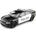 2016 Dodge Charger R/T Pursuit Police Negro/Blanco 1:24 Welly 24079