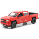 2017 Chevrolet Silverado Pickup Rojo 1:24 Welly 24083