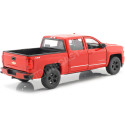 2017 Chevrolet Silverado Pickup Rojo 1:24 Welly 24083