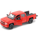 Cochesdemetal.es 2017 Chevrolet Silverado Pickup Rojo 1:24 Welly 24083