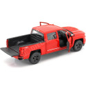 2017 Chevrolet Silverado Pickup Rojo 1:24 Welly 24083