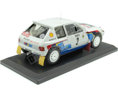 1985 Peugeot 205 T16 Evo 2 Nº2 Vatanen/Harryman Ganador Rally Montecarlo 1:18 Norev 184864 2