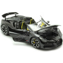 2023 Bugatti W16 Mistral Convertible Negro/Amarillo 1:18 Bburago 11051