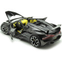 2023 Bugatti W16 Mistral Convertible Negro/Amarillo 1:18 Bburago 11051