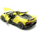 2023 Bugatti W16 Mistral Convertible Amarillo 1:18 Bburago 11051