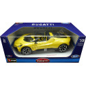 2023 Bugatti W16 Mistral Convertible Amarillo 1:18 Bburago 11051