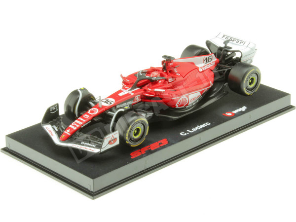 2023 Scudería Ferrari F1 SF-23 Nº16 Charles Leclerc GP F1 Las Vegas 1:43 Bburago Signature Series 36835L