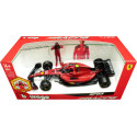 2023 Ferrari SF-23 Fórmula 1 Nº55 Carlos Sainz + Figura del Piloto 1:24 Bburago 26809