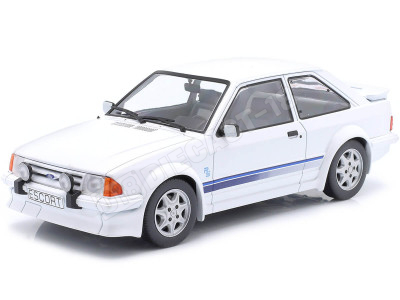 1985 Ford Escort RS Turbo MKIII Blanco Decorado 1:18 MC Group 18419