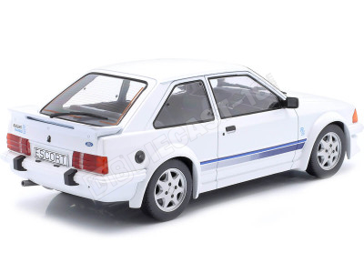 1985 Ford Escort RS Turbo MKIII Blanco Decorado 1:18 MC Group 18419 2