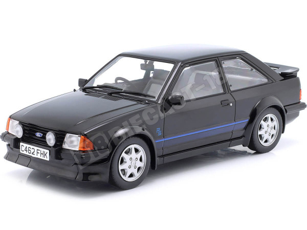 1985 Ford Escort RS Turbo MKIII Negro Decorado 1:18 MC Group 18420