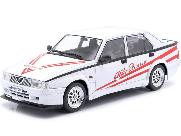 1987 Alfa Romeo 75 Turbo Evoluzione Blanco Decorado 1:18 MC Group 18430