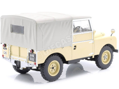 1957 Land Rover Serie 1 Cerrado Beige/Gris 1:18 MC Group 18368 2