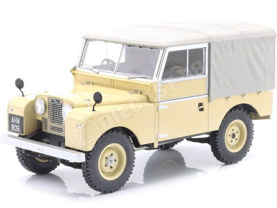 1957 Land Rover Serie 1 Cerrado Beige/Gris 1:18 MC Group 18368