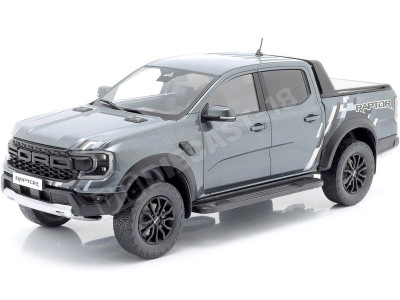 2022 Ford Raptor Pick-Up Gris Metalizado Decorado 1:18 MC Group 18457