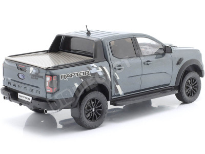 2022 Ford Raptor Pick-Up Gris Metalizado Decorado 1:18 MC Group 18457 2