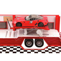 2014 Camión Ferrari Transportador Equipo Ferrari + Ferrari FXX-K y Accesorios 1:43 Bburago 18-31202