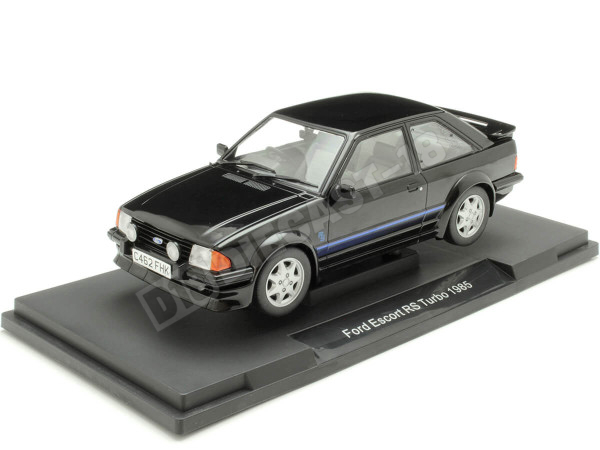 1985 Ford Escort RS Turbo MKIII Negro Decorado 1:18 MC Group 18420