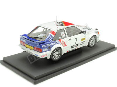 1985 Ford Escort RS Turbo MKIII Nº7 Andervang/Schoonenwolf Rally Haspengou 1:18 MC Group 18421 2