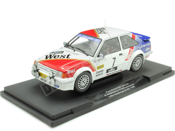 1985 Ford Escort RS Turbo MKIII Nº7 Andervang/Schoonenwolf Rally Haspengou 1:18 MC Group 18421