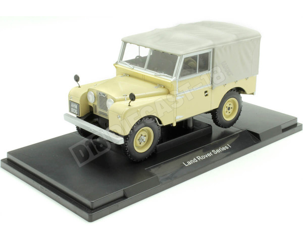 1957 Land Rover Serie 1 Cerrado Beige/Gris 1:18 MC Group 18368