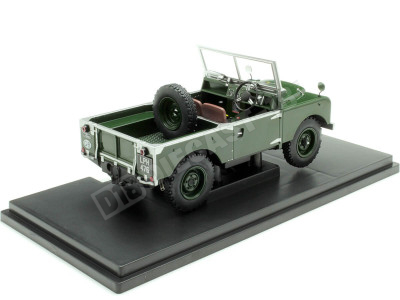 1957 Land Rover Serie 1 Abierto Verde Oscuro 1:18 MC Group 18367 2