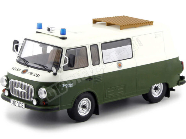 1965 Barkas B 1000 Feurewehr Mini Bus Policía Alemana 1:18 MC Group...