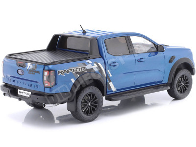 2022 Ford Raptor Pick-Up Azul Metalizado Decorado 1:18 MC Group 18455 2