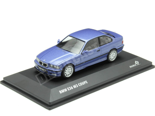 1996 BMW M3 Coupe (E36) Azul Estoril 1:43 Solido S4315202