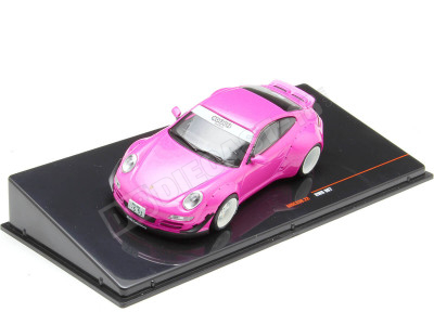 2023 Porsche 911 (997) RWB Rauh-Welt Rosa Metalizado 1:43 IXO Models MOC338.22