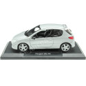 2003 Peugeot 206 RC Plateado Aluminio 1:18 Norev 184726