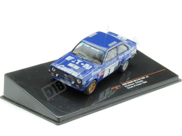 1980 Ford Escort RS 1800 MKII Nº3 Coleman/Neville Rally Benson & Hedges 1:43 IXO Models RAC440.22