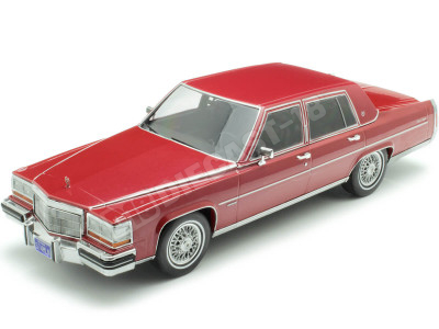 1982 Cadillac Fleetwood Brougham Rojo Oscuro 1:18 MC Group 18251