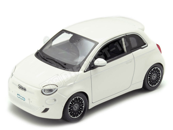 2021 Fiat 500e Full Electric Blanco 1:24 Bburago 21110