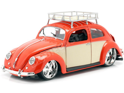 1951 Volkswagen Beetle Beetle Custom Red-Beige 1:18 MAISTO DES ...