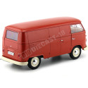 1963 Volkswagen T1 Microbus Panel Van Rojo 1:18 Welly 18053