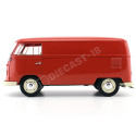 1963 Volkswagen T1 Microbus Panel Van Rojo 1:18 Welly 18053