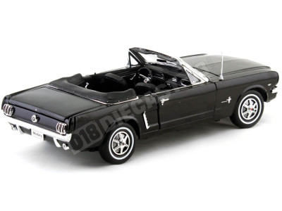 1964 Ford Mustang 1-2 Cabrio Negro 1:18 Welly 12519 2