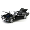 1964 Ford Mustang 1-2 Cabrio Negro 1:18 Welly 12519