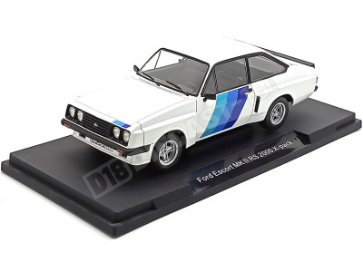 Cochesdemetal.es 1977 Ford Escort MK II RS 2000 X-Pack Blanco Decorado 1:18 MC Group 18351