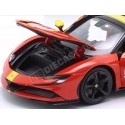 Ferrari SF90 Stradale Rojo 1:18 – Coche de metal a escala de Bburag