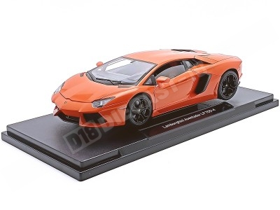 Réplica Lamborghini Aventador 2011 en Naranja – Miniatura Welly a 1:18