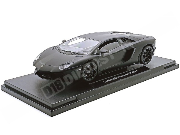 2011 Lamborghini Aventador LP700-4 Nemesis Matt Grey 1:18 Welly 18041