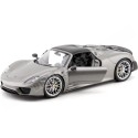 2013 Porsche 918 Spyder Cabrio Gris 1:18 Welly 18051