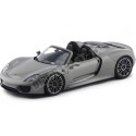 2013 Porsche 918 Spyder Convertible Gris 1:18 Welly 18051